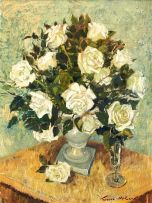 Terence McCaw; Still Life with White Roses