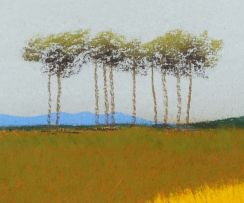 Pieter van der Westhuizen; Landscape with Trees