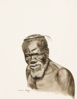 Gerard Bhengu; Old Man with Headwear