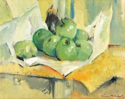 Terence McCaw; Still Life with Green Apples
