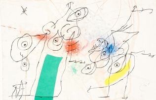 Joan Miró; Woman and Bird in the Night