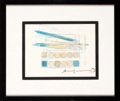Andy Warhol; Watercolor Paint Kit with Brushes II.288