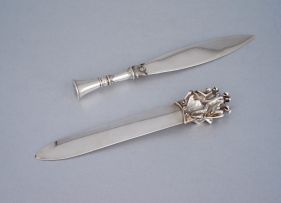 A Christofle silver-plate letter opener, designed by Jean Filhos, 1970s