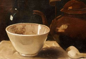 Anton van Wouw; Still Life with Copper Kettle and Pipe