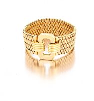 Italian 18ct gold bracelet, Cunico Remo, Bassano del Grappa