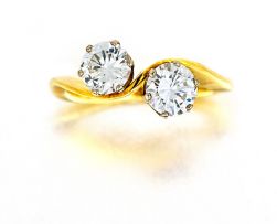 Two-stone diamond ring, David Thomas, London