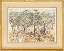 Gordon Vorster; Antelope under Acacia Trees