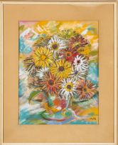 Jean Welz; Still Life of Daisies in a Vase