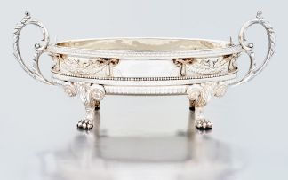 A German silver wine cistern, possibly Wilkens & Sohne, post 1886