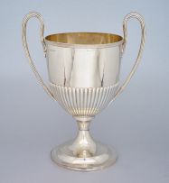 A Victorian silver two-handled trophy cup, Walker & Hall, Sheffield, 1895