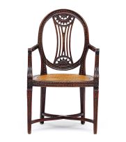 A Colonial Neo-Classical teak armchair, late 18th/early 19th century