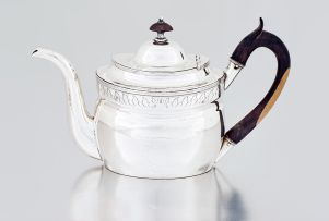 A Cape silver teapot, Willem Godfried Lotter, late 18th/early 19th century