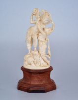 An Indian ivory figural group, first half 20th century