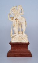 An Indian ivory figural group, first half 20th century