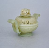 A Chinese jade censer, early 20th century