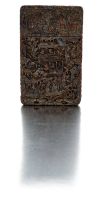 A Chinese tortoiseshell card case, 19th century
