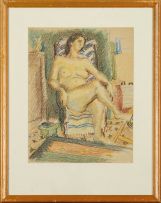 Wolf Kibel; Nude Seated in a Chair