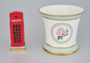 A miscellaneous group of seven porcelain and enamel Halcyon Days boxes, modern