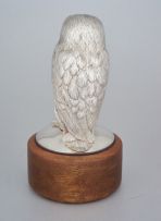 An Elizabeth II silver owl, William Comyns & Sons Ltd, London, 1965