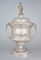 A Victorian silver trophy cup, E S Barnsley & Co, Birmingham, 1898, of Anglo-Boer War interest