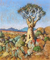 Conrad Theys; Kokerboom en Blou Lug, Namakwaland