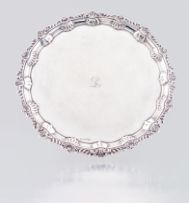 A South African silver salver, 20th century