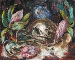 Cecil Higgs; Still Life with Proteas