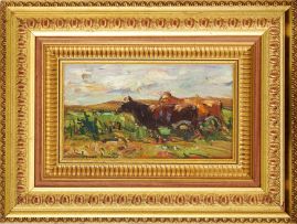 Adriaan Boshoff; Cattle in a Landscape