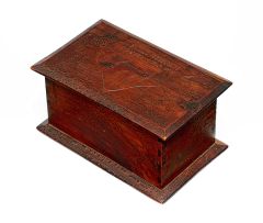 A Boer War prisoner of war fruitwood box, 1903