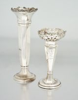 A George V silver vase, Alexander Clark & Co Ltd, Birmingham, 1922