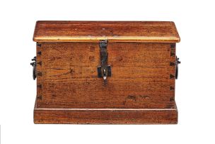 A Colonial teak chest, 19th century