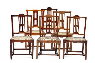 An assembled group of six Neo-Classical stinkwood side chairs, early 19th century