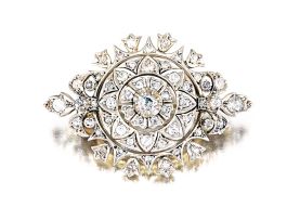 Victorian diamond brooch