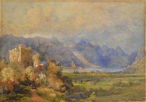 Abraham De Smidt; Unspunnen Castle, Lake Brienz