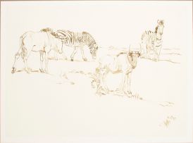 Zakkie Eloff; Zebras and Wildebeest