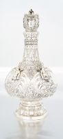 A Victorian silver 'Armada' claret jug, James Charles Edington, London 1855