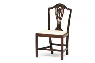 A Neo-Classical mahogany and part-painted side chair, 18th century