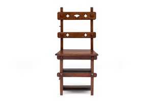 A Victorian mahogany metamorphic library chair