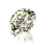 Unset round brilliant-cut diamond