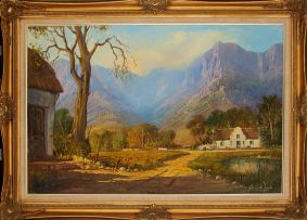 Gabriel de Jongh; A Cape Homestead in the Mountains
