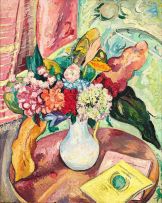 Edward Wolfe; Flowers in a Vase