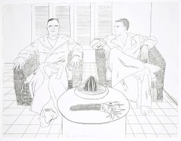 David Hockney; Don Bachardy and Christopher Isherwood