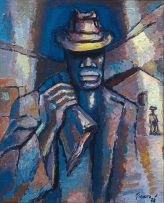 Gerard Sekoto; Man with a Hat