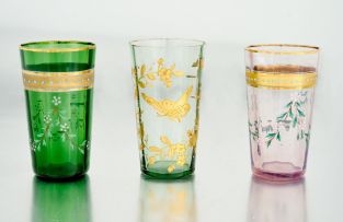 A set of twelve cordial glasses, Ludwig Moser & Söhne, Karlsbad, 20th century