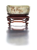 A Chinese jade brush washer, Qing Dynasty, 19th century