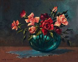 Otto Klar; Still Life with Roses