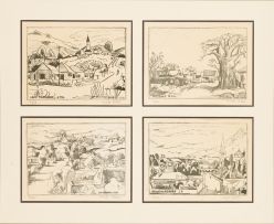 Walter Battiss; South African Lithographs, a series of twelve