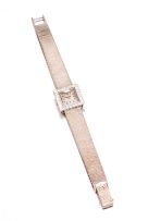 Lady's 18ct white gold cocktail watch, Omega