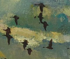 Errol Boyley; Landscape with Geese in Flight