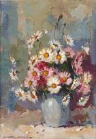 Wessel Marais; Still Life with Flowers